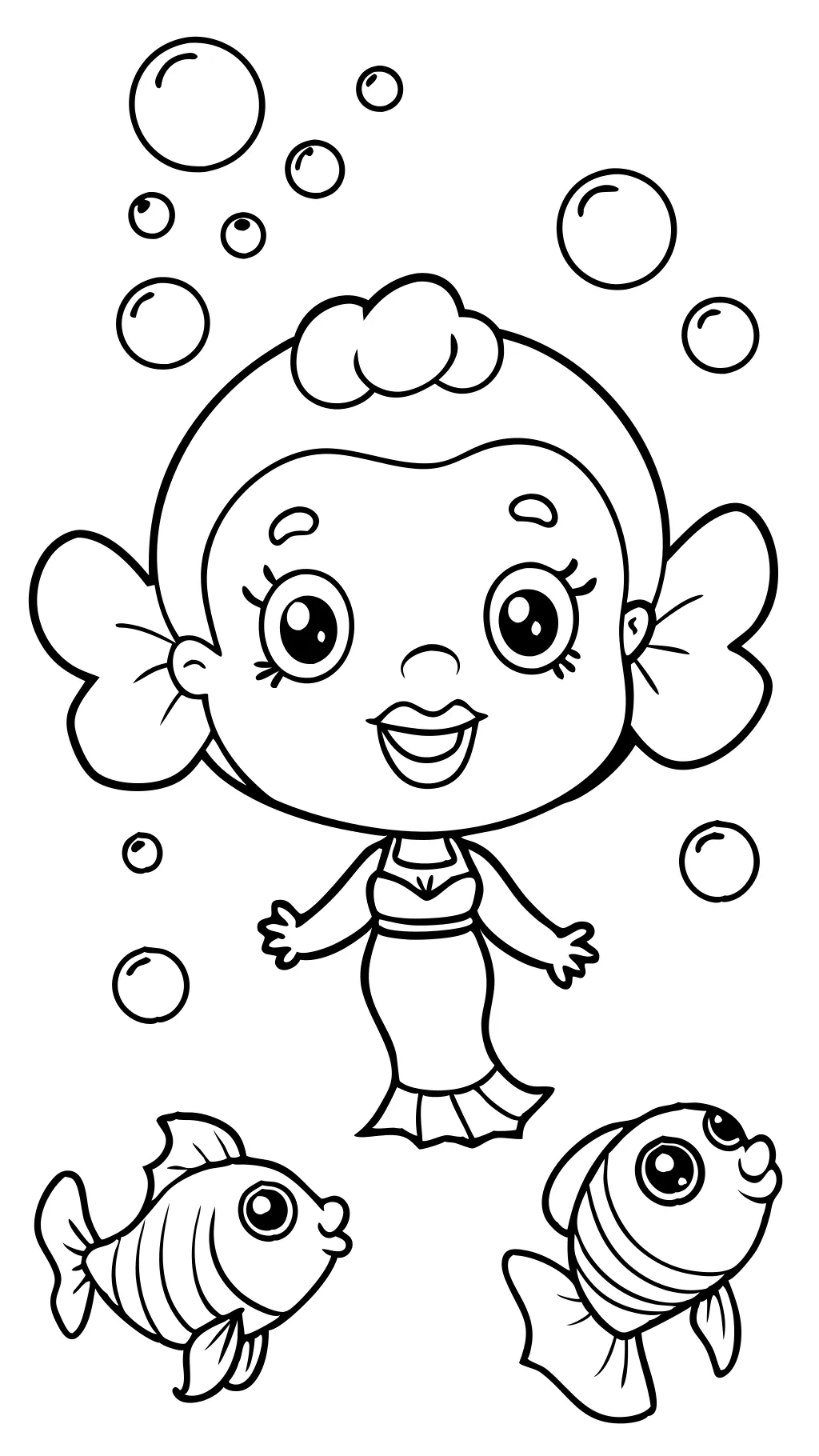 bubble guppies molly coloring pages